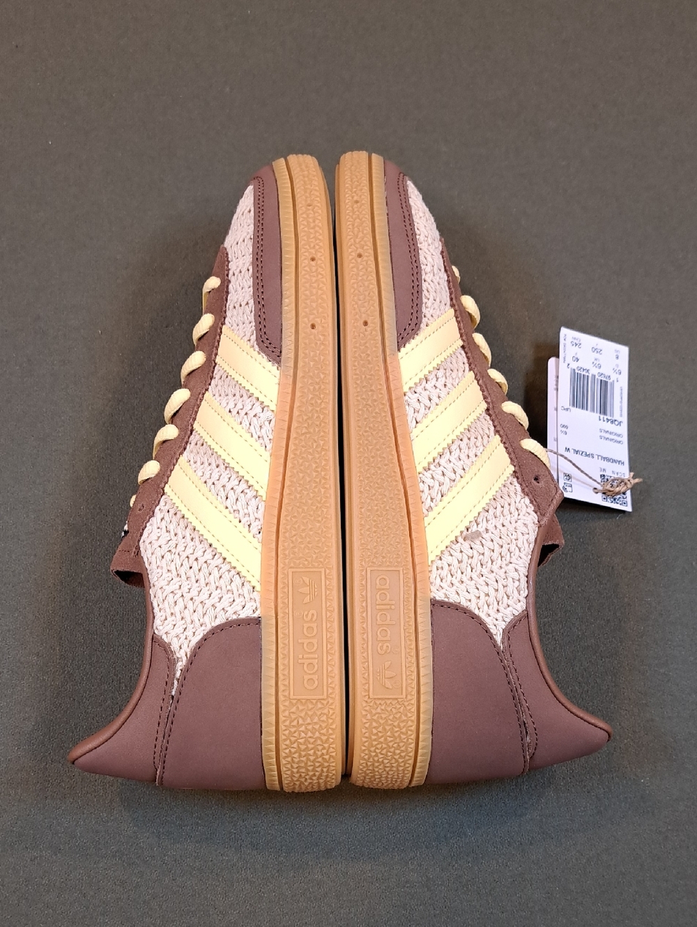 Adidas Handball Spezial - Color: Brown/Orange/Gum - Size: Women 8 - Picture 8 of 11
